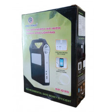 НЕТУ Фонарь LED EP-035 Power Bank с солнечной панелью 9V 3W // (40 шт/ящ)