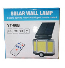 Прожектор LED настенный YT-66 сенсорный уличный с солнечной панелью и пультом // (30 шт/ящ)