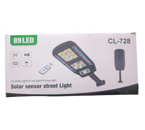 Прожектор LED настенный CL-728 сенсорный уличный с солнечной панелью и пультом // (50 шт/ящ)