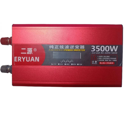 НЕТУ Преобразователь напряжения с 12V→220V (3500W) ЧИСТЫЙ СИНУС LCD Z1B // [309] // [400] (9 шт/ящ)