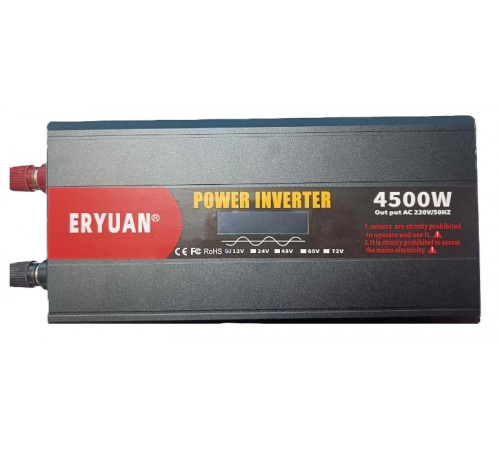 НЕТУ Преобразователь напряжения с 12V→220V (4500W) ЧИСТЫЙ СИНУС, LCD // [309] (6 шт/ящ)