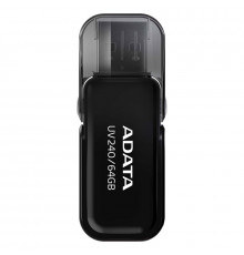 Флеш-накопичувач ADATA USB 2.0 AUV 240 64Gb Black (AUV240-64G-RBK)