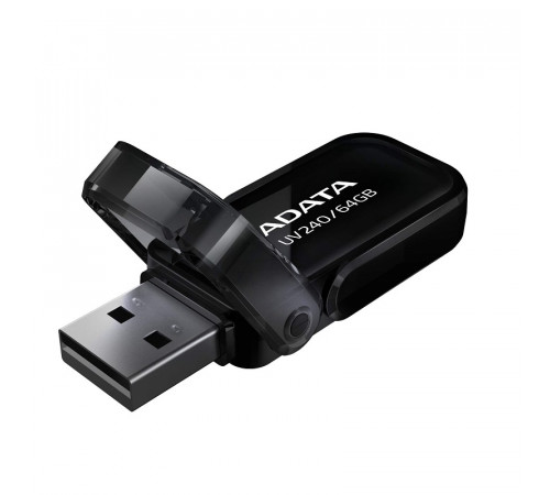 Флеш-накопичувач ADATA USB 2.0 AUV 240 64Gb Black (AUV240-64G-RBK)