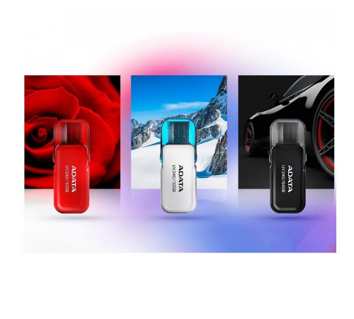 Флеш-накопичувач ADATA USB 2.0 AUV 240 64Gb Black (AUV240-64G-RBK)