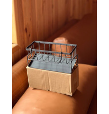 Тримач Губки для кухонної раковини + автоматичний ЗЛИВ платик  LY-1034 (60)