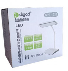 НЕТУ Лампа настольная LED DIGAD 1937 (Сенсор) (48LED-5730) (4W) (3000-6000K) (Аккум-18650 2шт (6000mAh)) (24 шт/ящ)