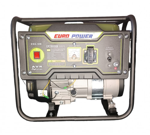 Генератор бензиновый Europower EP2900DX (1,2-1,5KVA) (Ручной пуск) (Бак-6л) (Ножки) //
