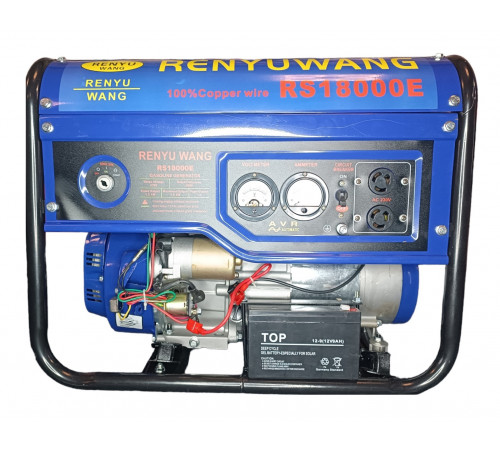 НЕТУ Генератор бензиновый Renyuwang RS18000E (3,2-3,5KW) (AVR) (Електростартер) (Бак-15л) (Ножки) //