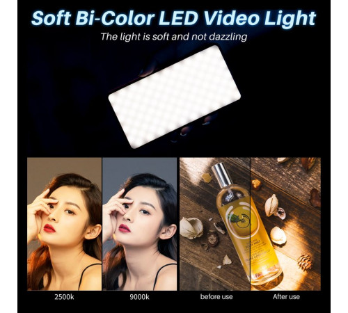Відеосвітло Ulanzi VL200 Bi-color Led Light 8W Black (2481 VL200) (2481)