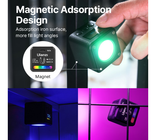 Відеосвітло Ulanzi Vijim L2 RGB COB VEDIO LIGHT, 4W (UV-2878 L2 RGB) (2878)