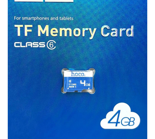 Карта пам'яті Hoco 4Gb 6 Class 40Mb-s (без адаптера)