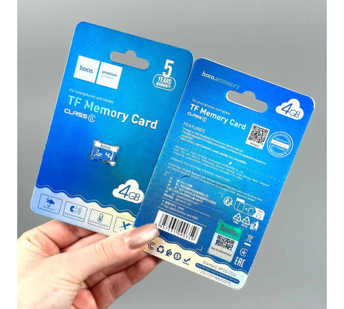 Карта пам'яті Hoco 4Gb 6 Class 40Mb-s (без адаптера)