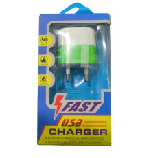 Зарядное устройство 220V FAST (2 USB)