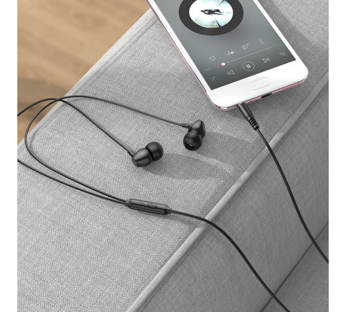 Навушники дротові HOCO M94 (3.5mm) Black (6931474767202)