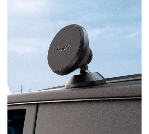 Автотримач для телефона HOCO CA79 Ligue central console magnetic car holder Black (6931474743862)