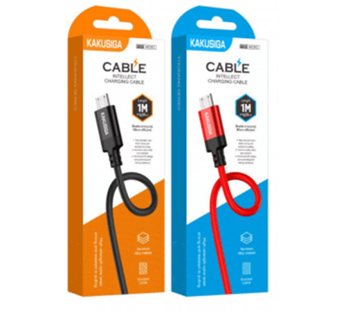 Кабель USB-MicroUSB KSC-652 Kakusiga YouXiang Series (аллюминий плетёный) 1м //