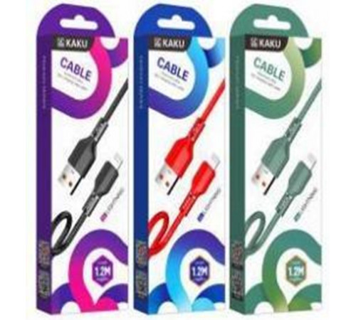 Кабель USB-MicroUSB KSC-417/452 Kakusiga Feizhuo Series 1.2м 3.2A //