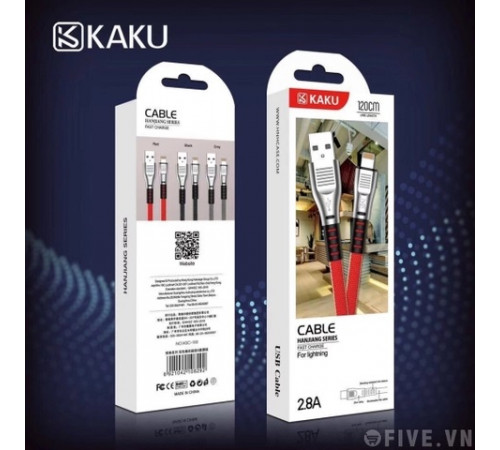 Кабель USB-Lightning(Apple) KAKU KSC-100 1.2м 2.8A //