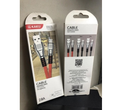 Кабель USB-MicroUSB KSC-100 Kakusiga 1.2м 2.8A //