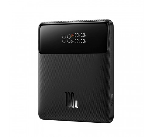 Зовнішній акумулятор Baseus Blade Power Digital Display Fast Charging Power Bank  HD Edition 20000mAh 100W Black (PPBL000301)