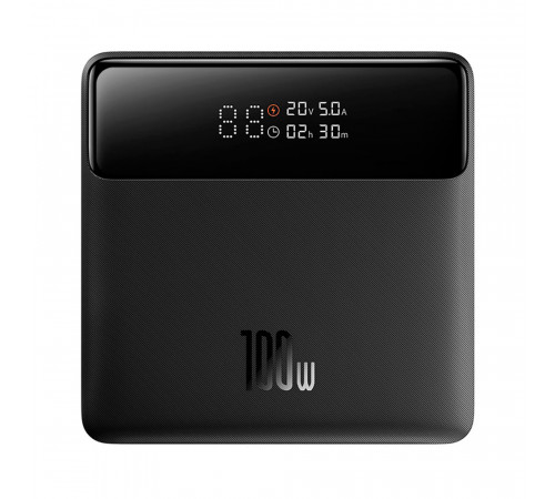 Зовнішній акумулятор Baseus Blade Power Digital Display Fast Charging Power Bank  HD Edition 20000mAh 100W Black (PPBL000301)