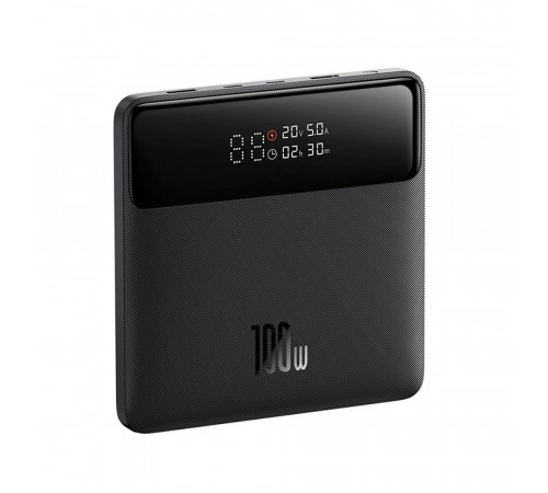 Зовнішній акумулятор Baseus Blade Power Digital Display Fast Charging Power Bank  HD Edition 20000mAh 100W Black (PPBL000301)