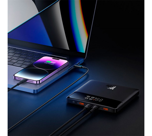 Зовнішній акумулятор Baseus Blade Power Digital Display Fast Charging Power Bank  HD Edition 20000mAh 100W Black (PPBL000301)