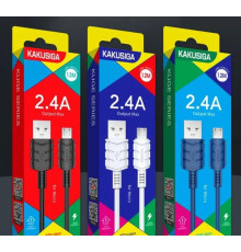 Кабель USB-MicroUSB KSC-710 Kakusiga Kuge Series 1.2м 2.4A //
