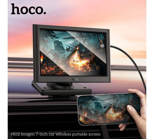 Монітор для авто HOCO HU2 Imogen 7-inch car wireless portable screen Black (6942007623681)