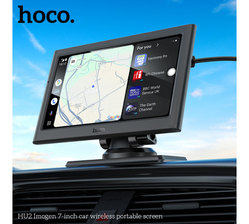 Монітор для авто HOCO HU2 Imogen 7-inch car wireless portable screen Black (6942007623681)