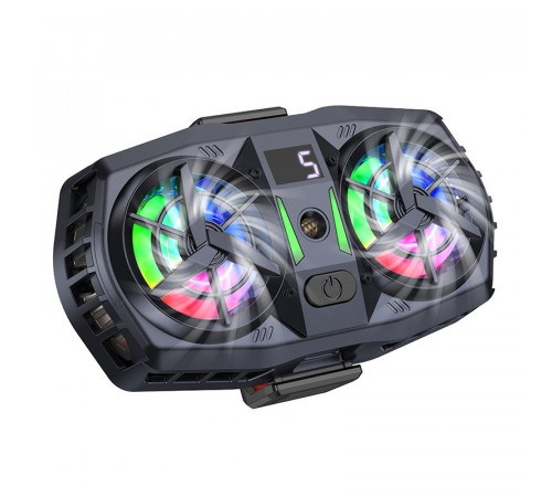 Кулер для мобільного Hoco GM36 Mustango mobile phone dual cooler Black (6942007645058)