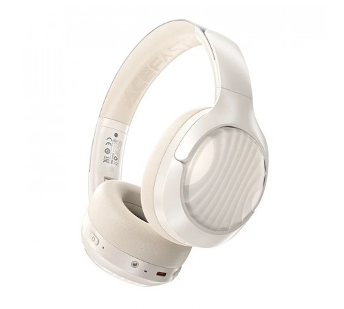 Бездротові накладні навушники ACEFAST H5 active noise cancelling wireless headset Milky White (6974316284284)