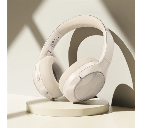 Бездротові накладні навушники ACEFAST H5 active noise cancelling wireless headset Milky White (6974316284284)