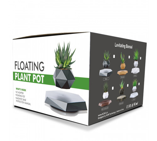 Магнітний левітаційний горщик для рослин HCNT Magnetic Levitating Pot M10-PZ1 Black (SIM10-PZ1)