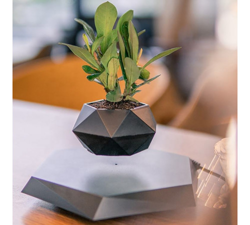 Магнітний левітаційний горщик для рослин HCNT Magnetic Levitating Pot M10-PZ1 Black (SIM10-PZ1)