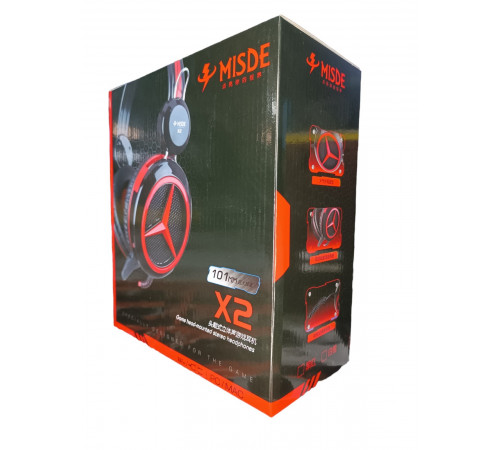 Наушники накладные проводные X2 с микрофоном