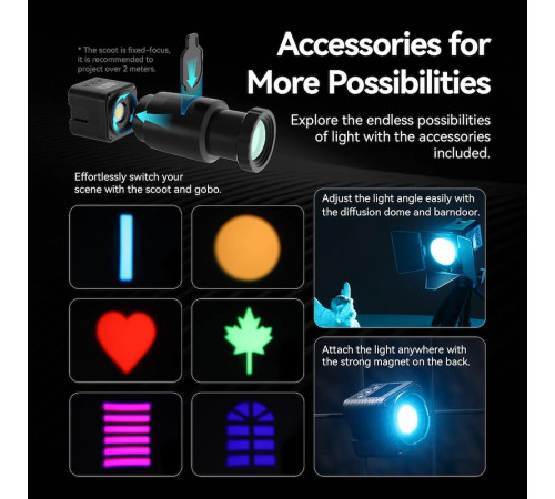 Відеосвітло Ulanzi L3 RGB COB Fill Light, 5W (UV-L052GBB1 L3 RGB) (L052GBB1)