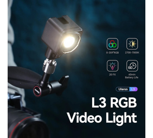 Відеосвітло Ulanzi L3 RGB COB Fill Light, 5W (UV-L052GBB1 L3 RGB) (L052GBB1)