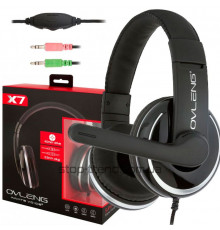 Наушники накладные проводные X7 с микрофоном