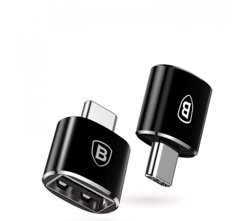 Адаптер Baseus USB Female To Type-C Male Adapter Converter Black (CATOTG-01)