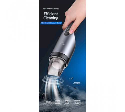 Автомобільний пилосос Usams US-ZB108-1 Mini Handheld Vacuum Cleaner Black (XCQZB10801)