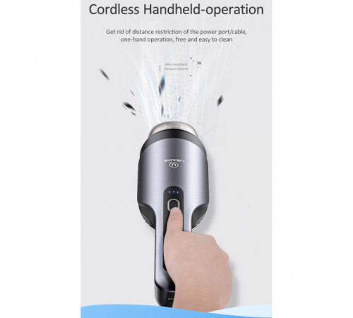 Автомобільний пилосос Usams US-ZB108-1 Mini Handheld Vacuum Cleaner Black (XCQZB10801)