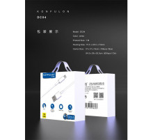 Кабель USB-MicroUSB DC04 Konfulon 1м, 2.4А //