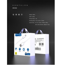 Кабель USB-MicroUSB DC04 Konfulon 1м, 2.4А //