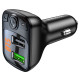 АЗП з FM-модулятором BOROFONE BC41 Eminency QC3.0 Car BT FM transmitter 18W Black 8525500090 (6974443382884)