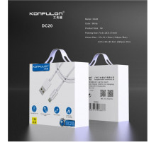 Кабель USB-MicroUSB DC20 Konfulon 1м, 4А //