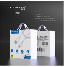 Кабель USB-MicroUSB DC20 Konfulon 1м, 4А //