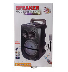 НЕТУ Акустическая система ZQS1777/1778 (8"x1+2") (20W+5W) (Проводной микрофон) (2400mAh) (Пульт)