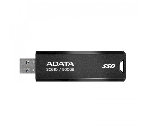 Портативний SSD ADATA SC610 500GB USB 3.2  550/500Mb/s Black (SC610-500G-CBK/RD)