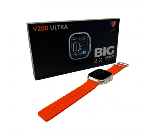 Смарт-годинник BIG V200 Ultra 44mm. 180 mAh. IP65 Gold (V200UGold)